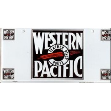 Western Pacific License Plate 